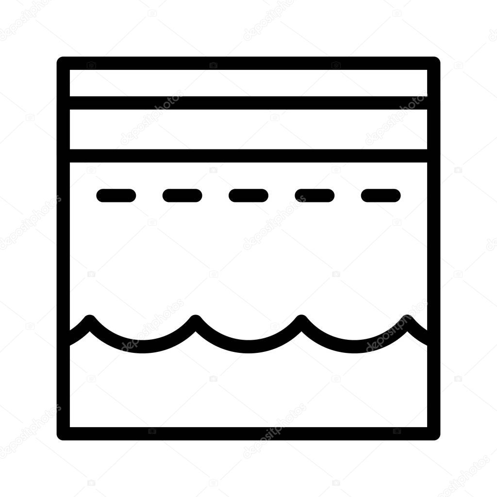 Kaaba icon outline style ramadan illustration vector element and symbol perfect. Icon sign from modern collection for web.
