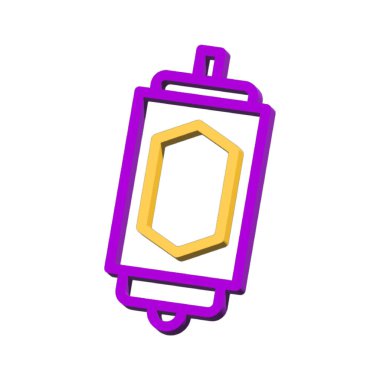 Lantern 3D symbol ramadan isolated on white background Photo illustration element sign from modern collection 3D style nice design perfect