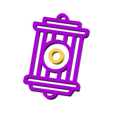 Lantern 3D symbol ramadan isolated on white background Photo illustration element sign from modern collection 3D style nice design perfect