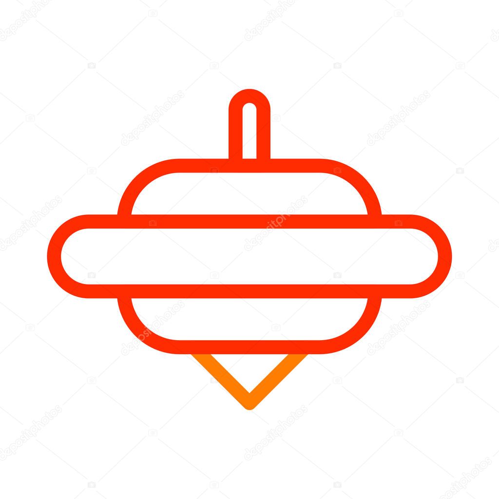 Spinning icon duocolor red style chinese new year illustration vector perfect. Icon sign from modern collection for web. Nice design perfect