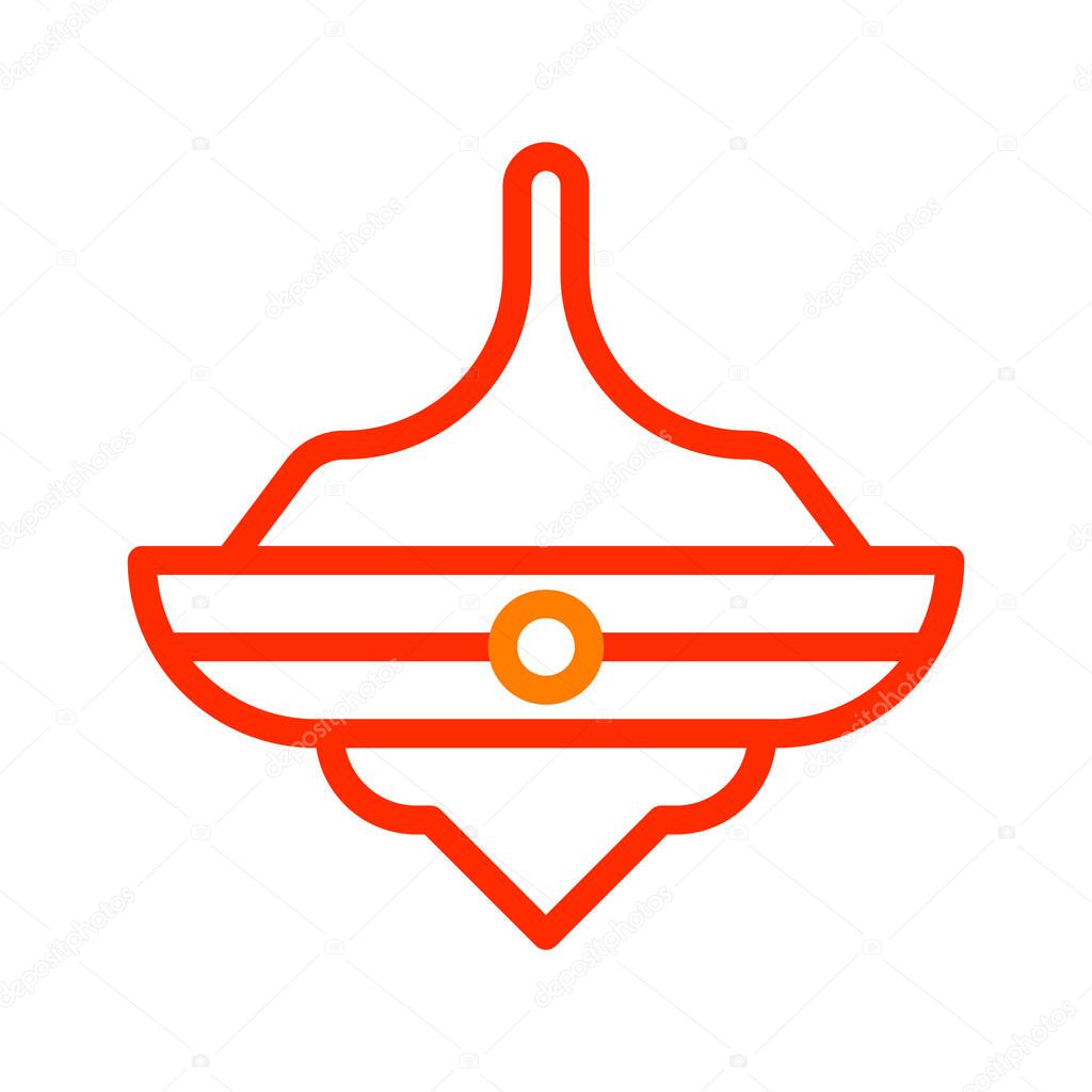 Spinning icon duocolor red style chinese new year illustration vector perfect. Icon sign from modern collection for web. Nice design perfect