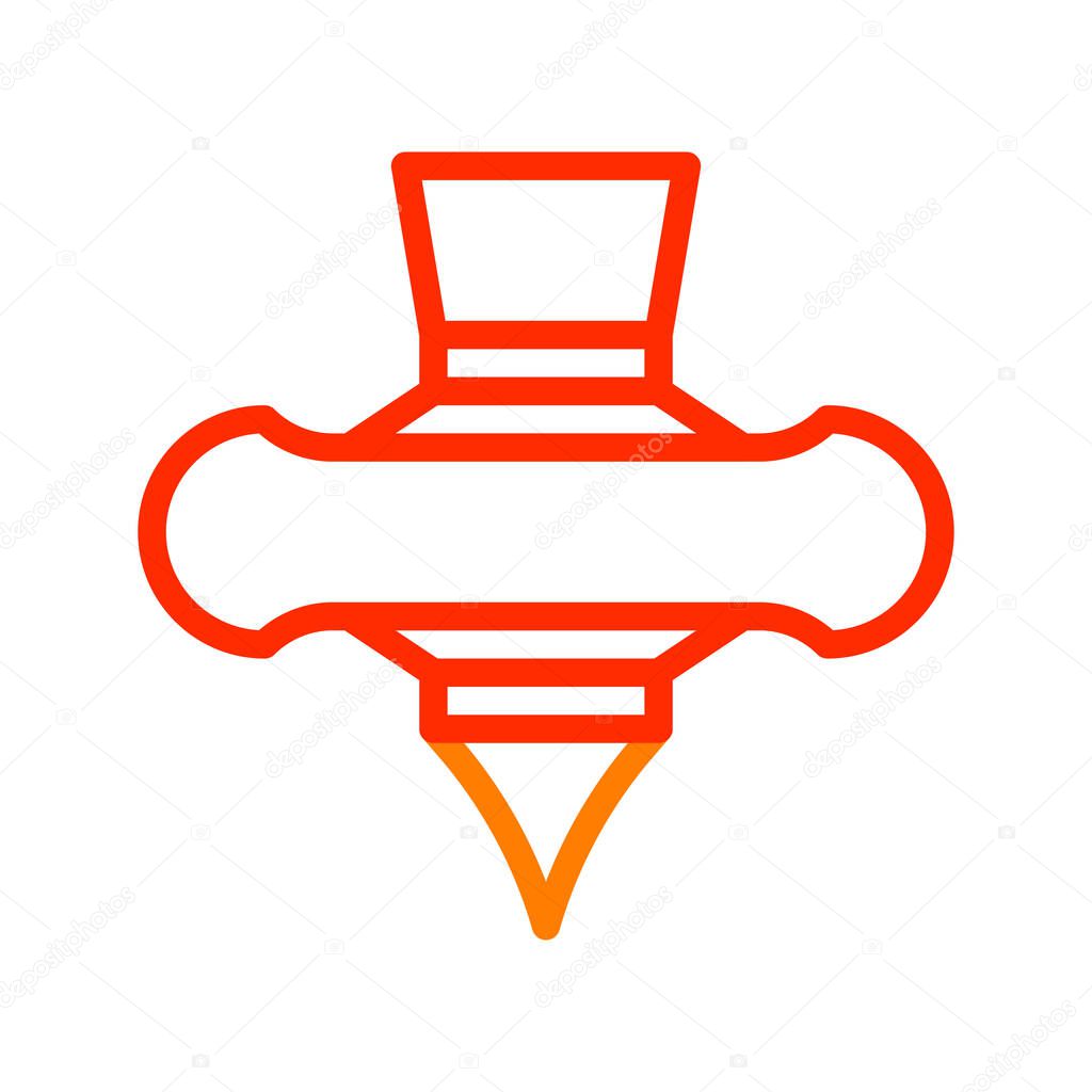 Spinning icon duocolor red style chinese new year illustration vector perfect. Icon sign from modern collection for web. Nice design perfect
