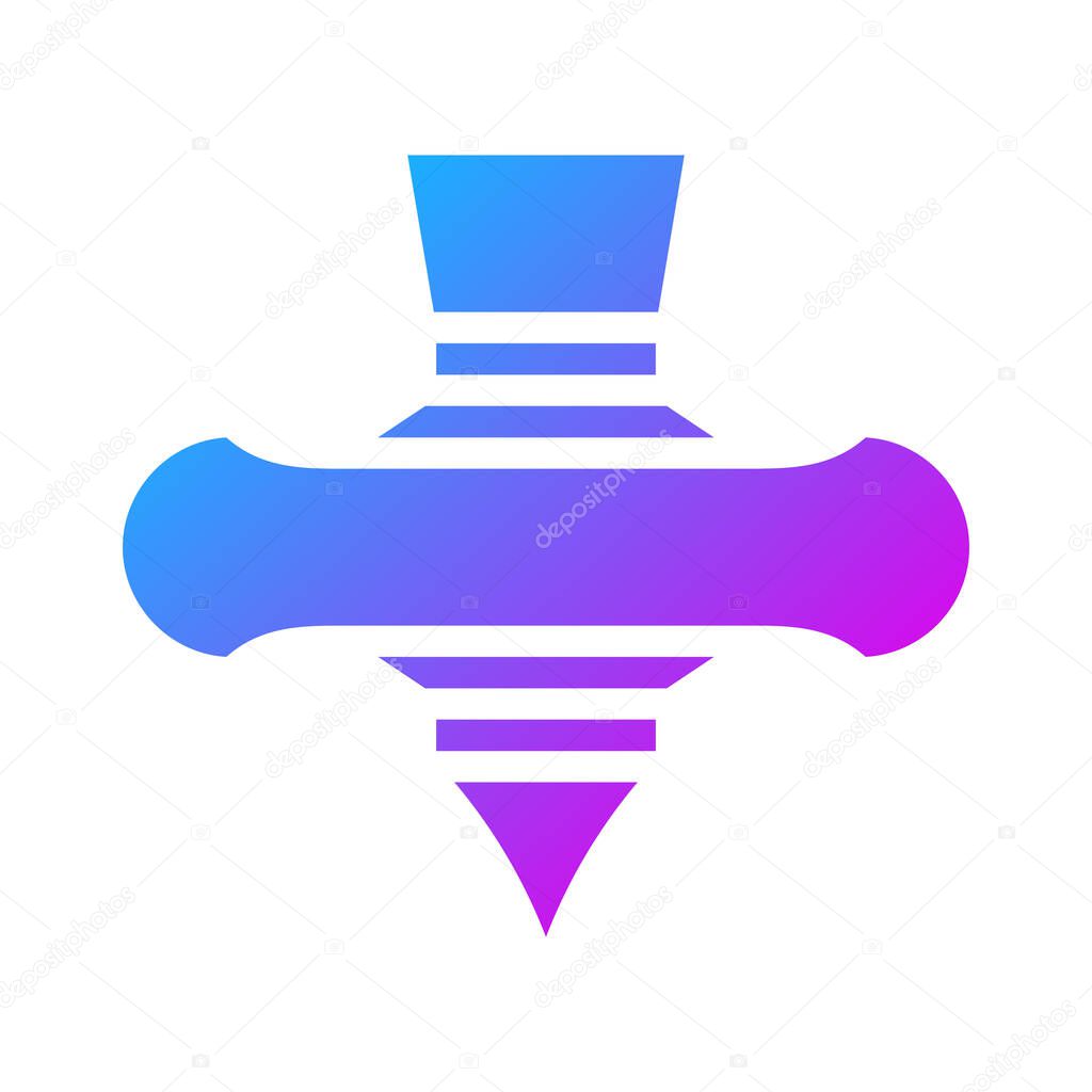 Spinning icon gradient purple style chinese new year illustration vector perfect. Icon sign from modern collection for web. Nice design perfect