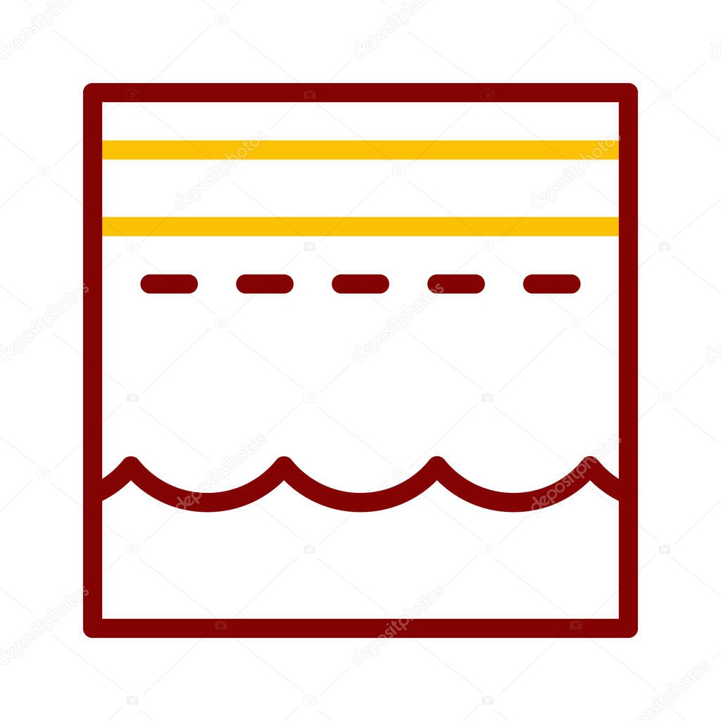 Kaaba icon duocolor red style ramadan illustration vector element and symbol perfect. Icon sign from modern collection for web.