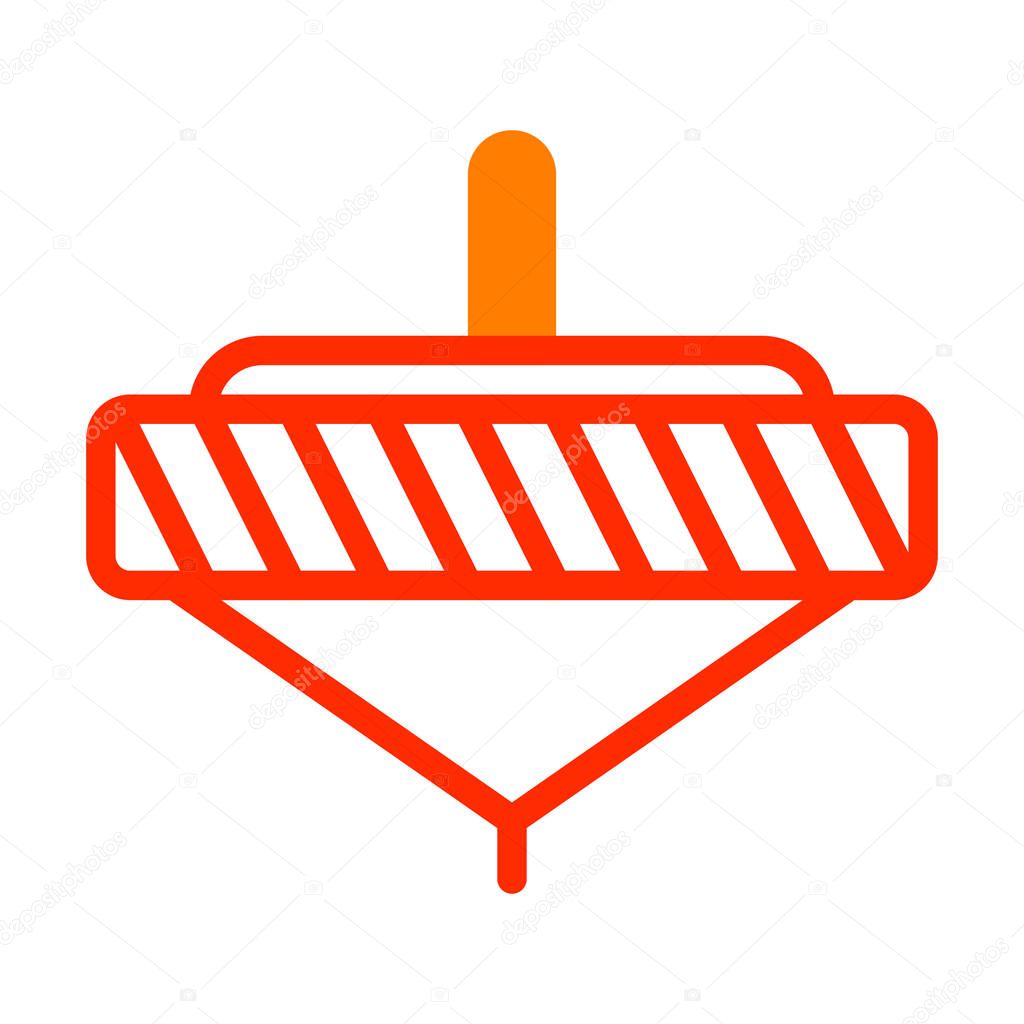Spinning icon duotone red style chinese new year illustration vector perfect. Icon sign from modern collection for web. Nice design perfect
