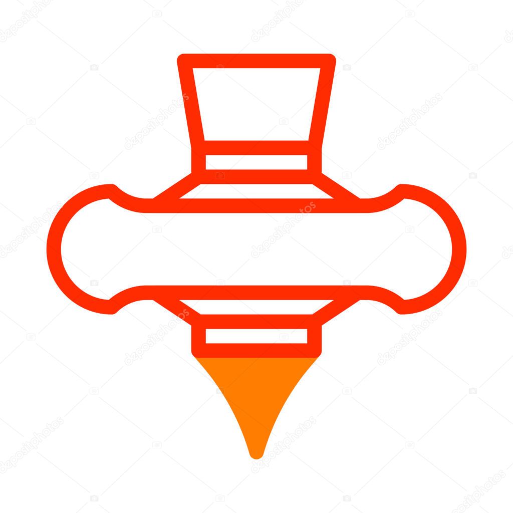 Spinning icon duotone red style chinese new year illustration vector perfect. Icon sign from modern collection for web. Nice design perfect
