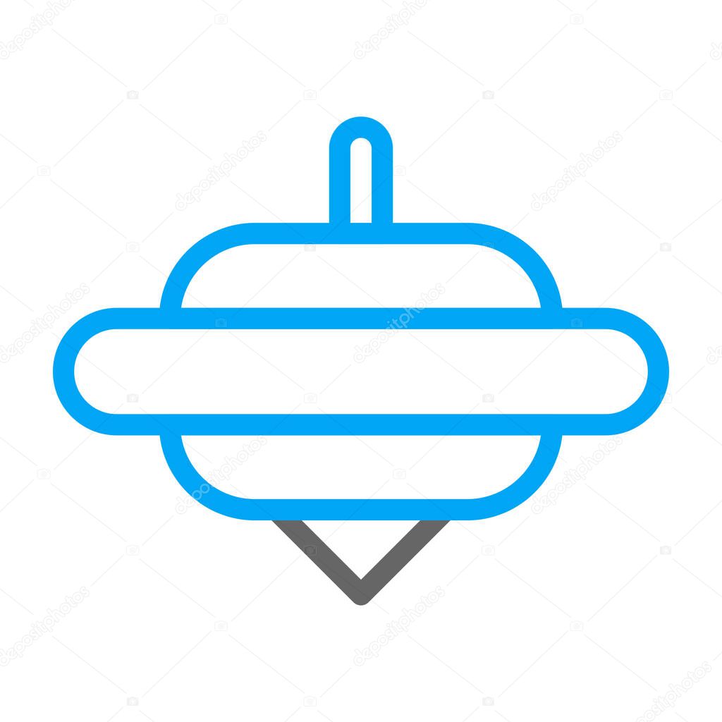 Spinning icon duocolor blue style chinese new year illustration vector perfect. Icon sign from modern collection for web. Nice design perfect