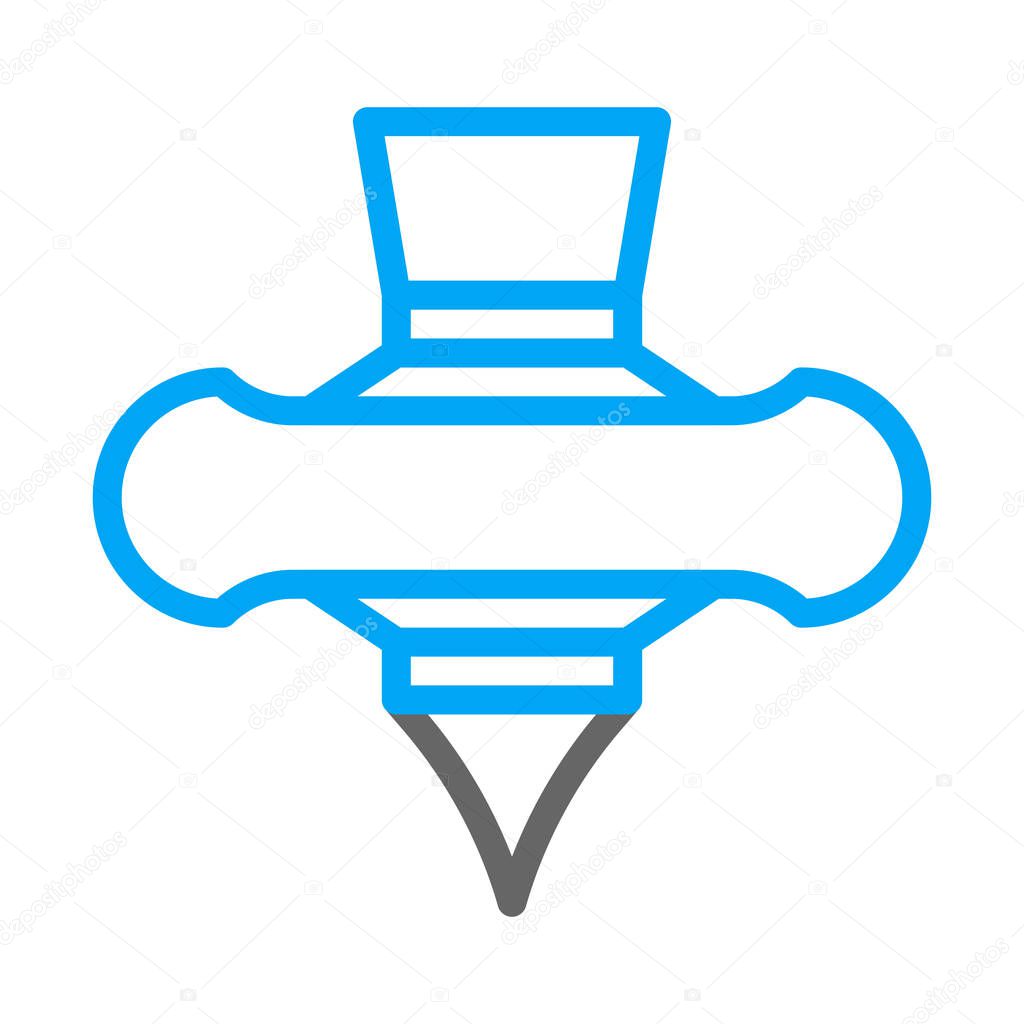 Spinning icon duocolor blue style chinese new year illustration vector perfect. Icon sign from modern collection for web. Nice design perfect