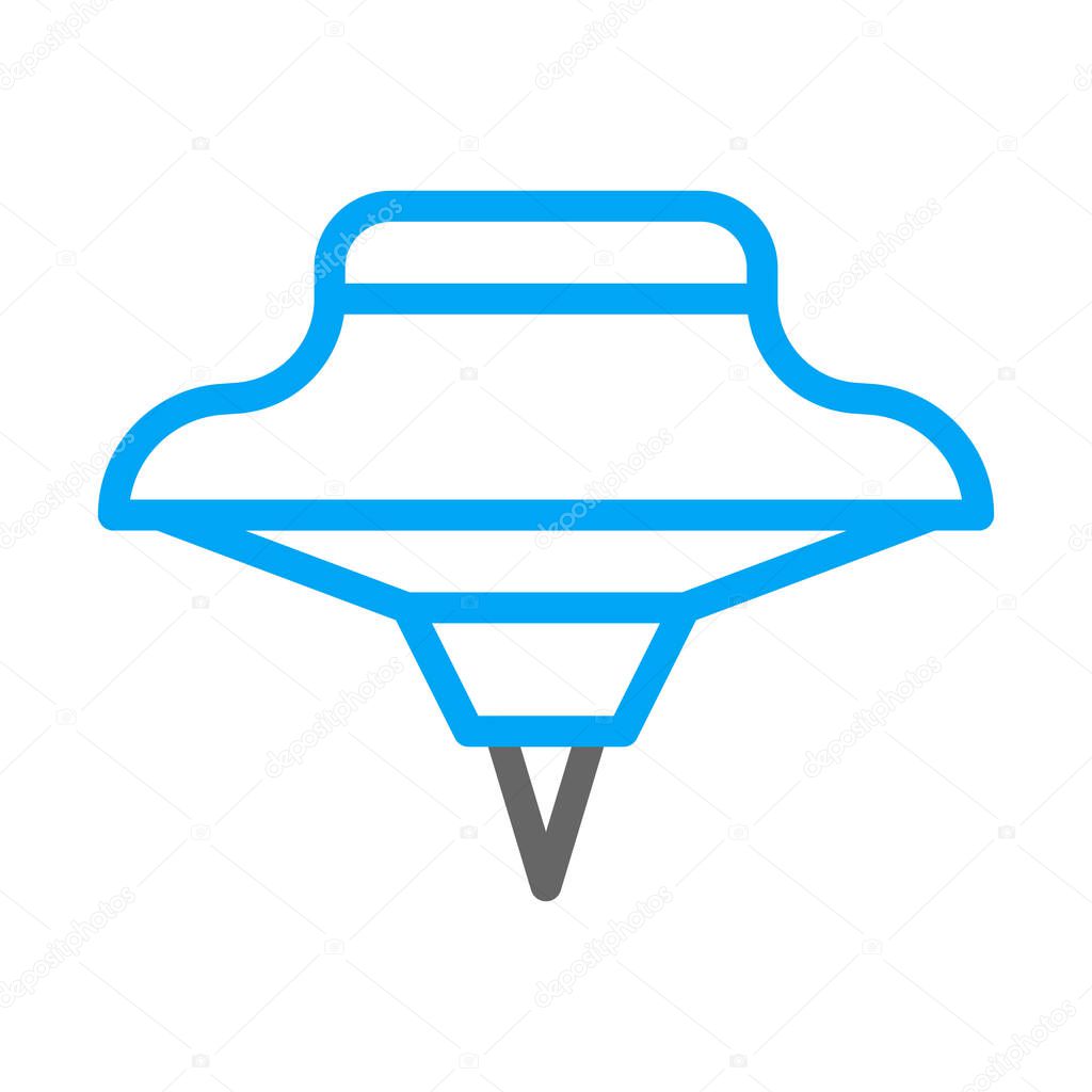 Spinning icon duocolor blue style chinese new year illustration vector perfect. Icon sign from modern collection for web. Nice design perfect