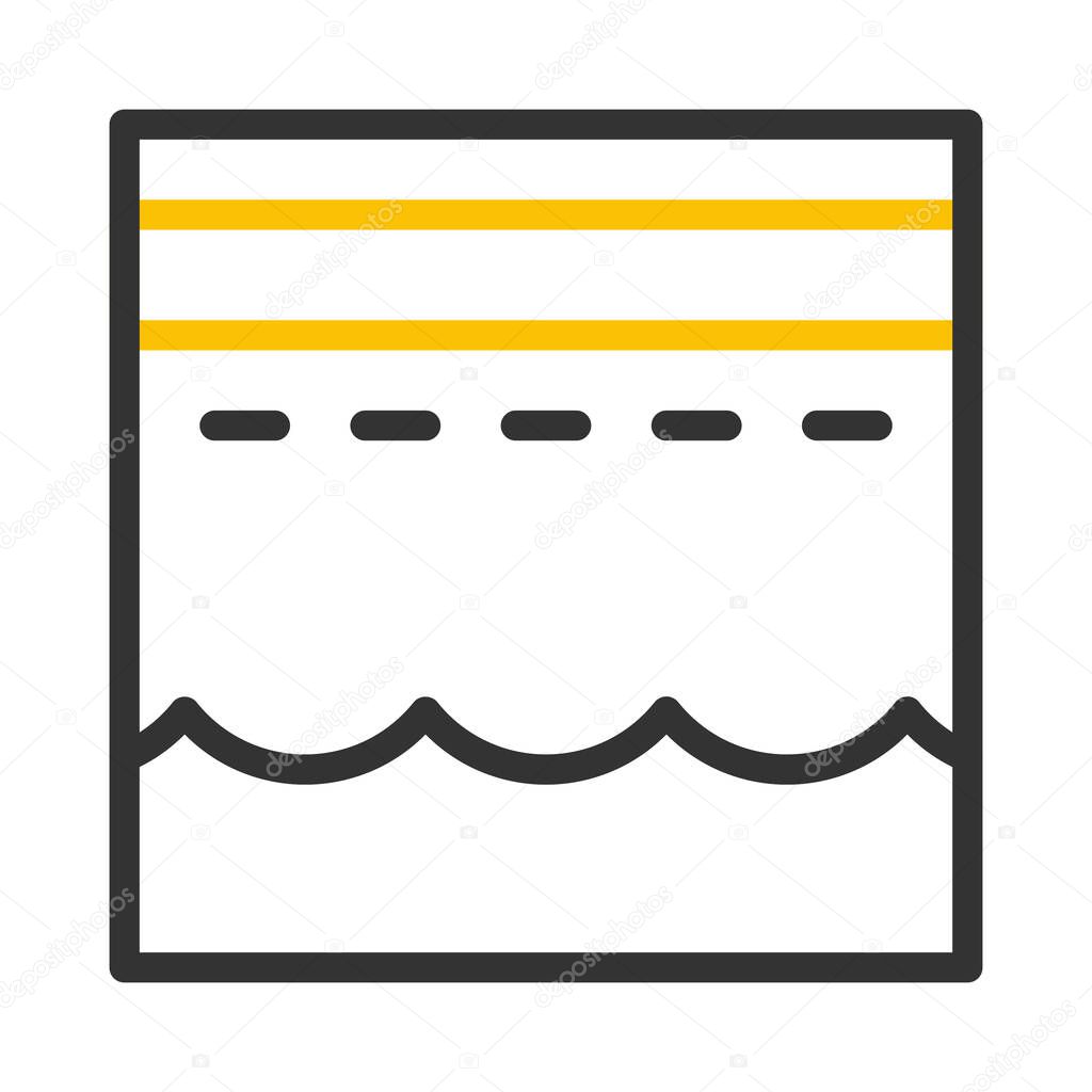 Kaaba icon duocolor grey yellow style ramadan illustration vector element and symbol perfect. Icon sign from modern collection for web.