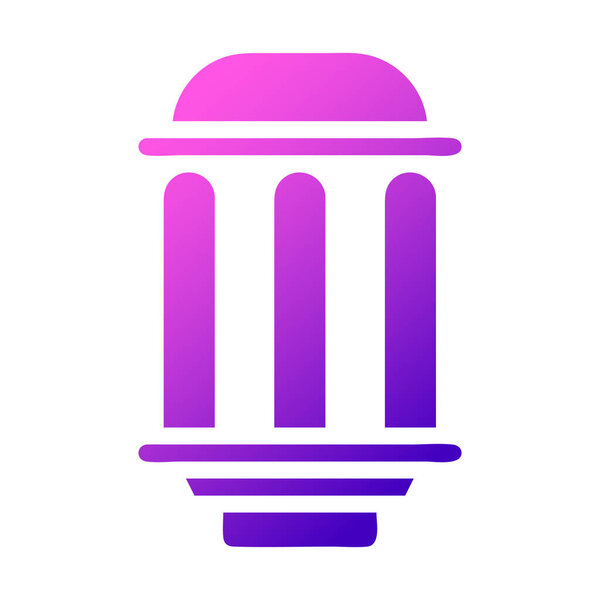 светильник значок твердого градиента розовый стиль рамадан иллюстрации векторный элемент и символ идеально. Знак иконы из современной коллекции для интернета.