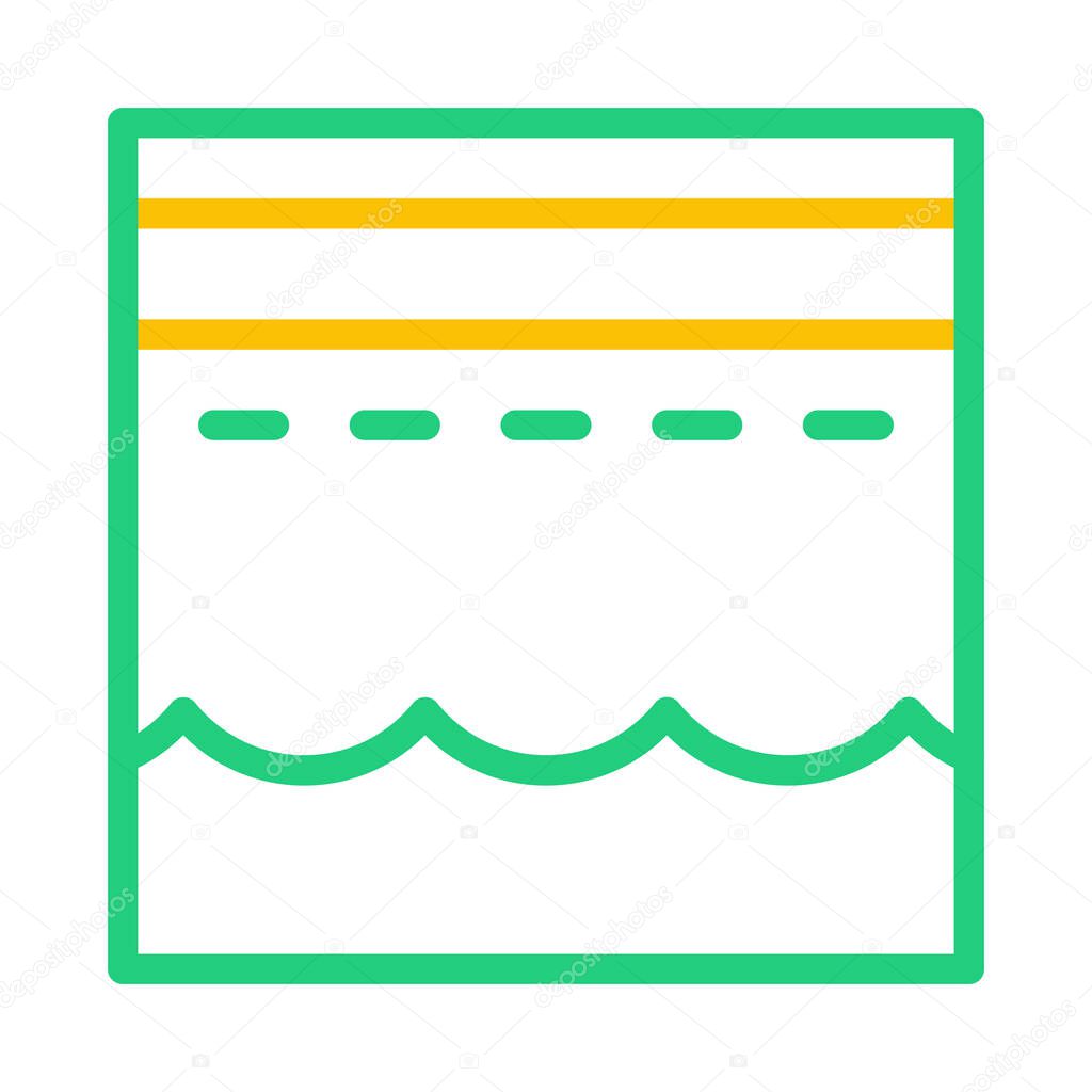 Kaaba icon duocolor green yellow style ramadan illustration vector element and symbol perfect. Icon sign from modern collection for web.