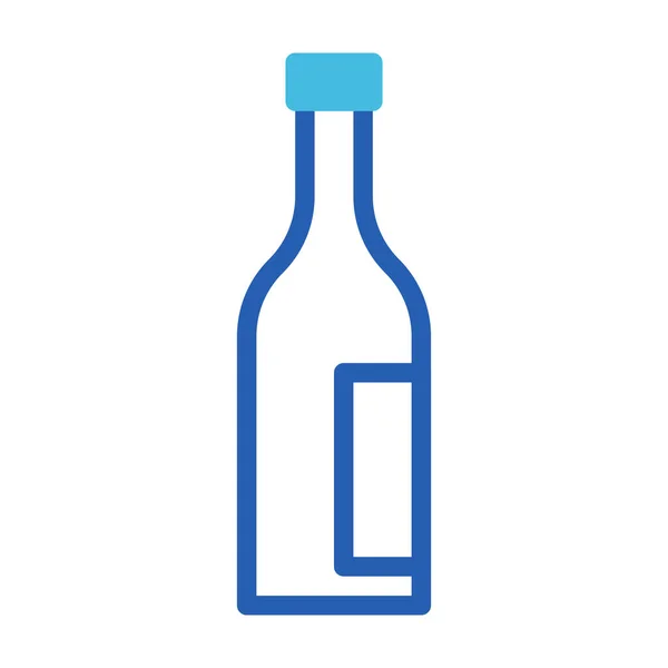 Wein Glas Symbol Duotone Blauen Stil Ostern Illustration Vektorelement Und — Stockvektor