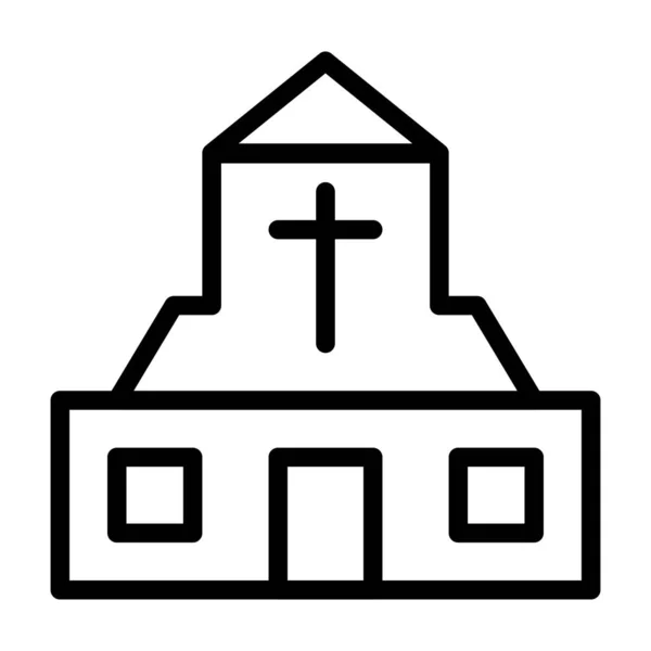 Katedral Simgesi Paskalya Resmi Tasviri Vektör Elemanı Sembolü Mükemmel Web — Stok Vektör