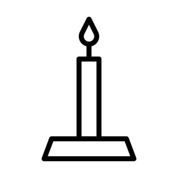 Ikona Svíčky Obrys Styl Velikonoční Ilustrace Vektorový Prvek Symbol Perfektní — Stockový vektor