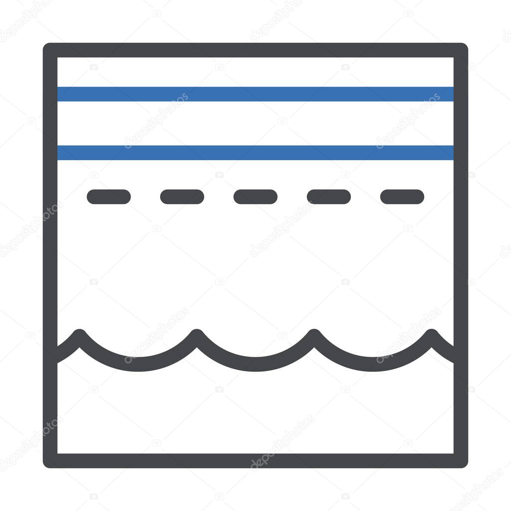 Kaaba icon duocolor grey blue colour ramadan illustration vector element and symbol perfect. Icon sign from modern collection for web.