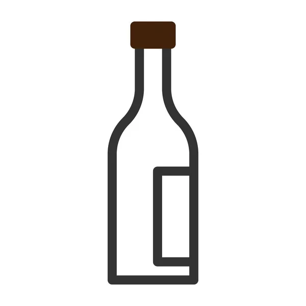 Glas Wein Ikone Duotone Graubraun Farbe Ostern Illustration Vektorelement Und — Stockvektor