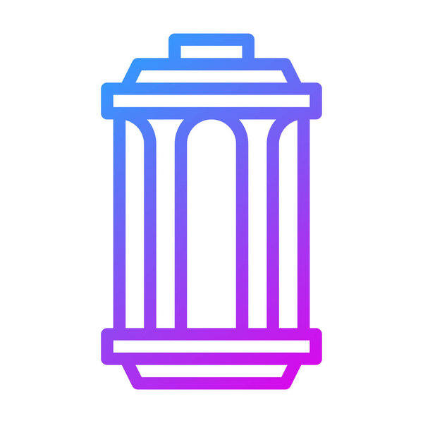 иконка фонаря градиент фиолетовый цвет рамадан иллюстрации векторный элемент и символ совершенным. Знак иконы из современной коллекции для интернета.