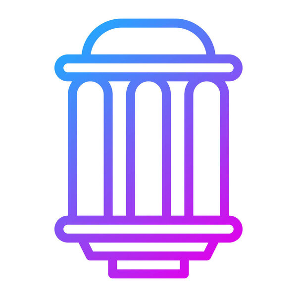 иконка фонаря градиент фиолетовый цвет рамадан иллюстрации векторный элемент и символ совершенным. Знак иконы из современной коллекции для интернета.