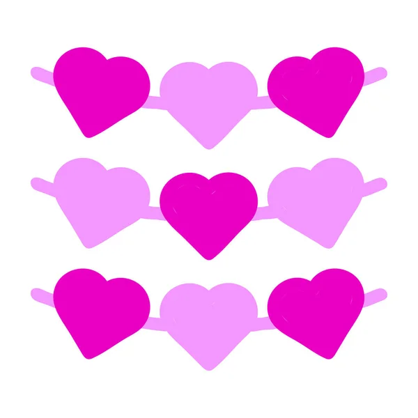 Икона Украшения Сплошной Розовый Цвет День Матери Иллюстрации Векторный Элемент — стоковый вектор