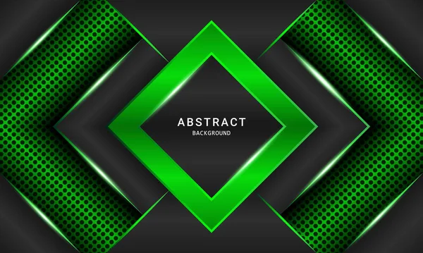 Dark Green Abstract Modern Background Social Media Design Vector Illustration — Stock Vector