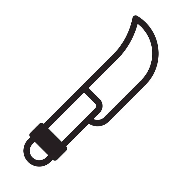 Нож Иконка Duotone Черный Цвет Военный Векторный Армейский Элемент Символ — стоковый вектор