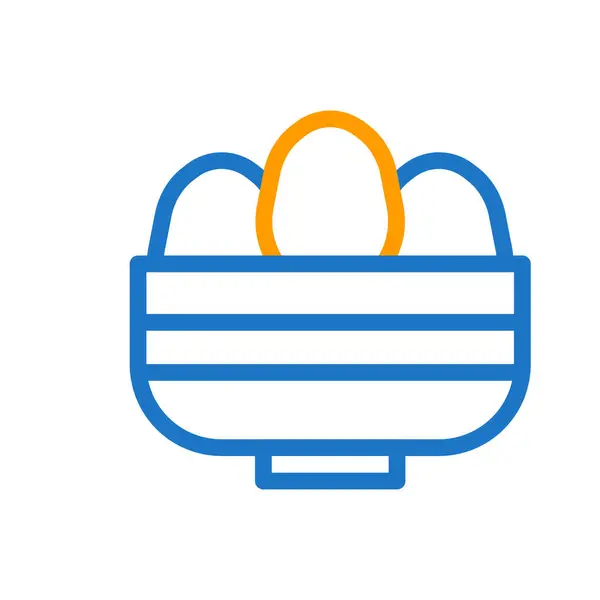 Eimer Symbol Duocolor Blau Orange Ostern Illustration Vektorelement Und Symbol — Stockvektor