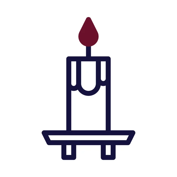 Kerze Icon Duotone Marineblau Farbe Oster Illustration Vektorelement Und Symbol — Stockvektor