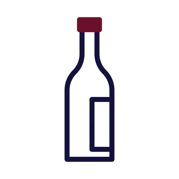 Glas Wein Ikone Duoton Kastanienbraun Farbe Ostern Illustration Vektorelement Und — Stockvektor