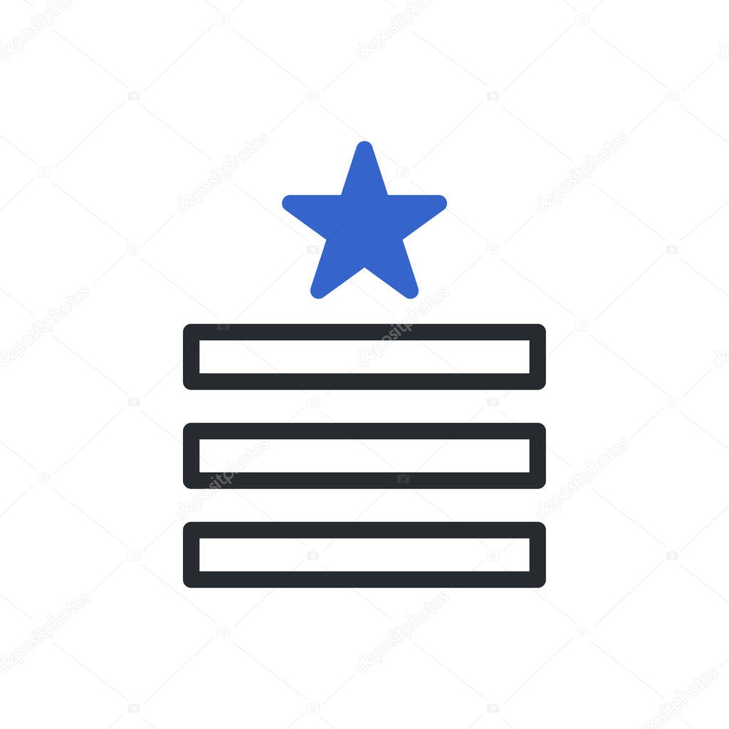 Badge icon duotone blue grey colour military vector army element and symbol perfect.
