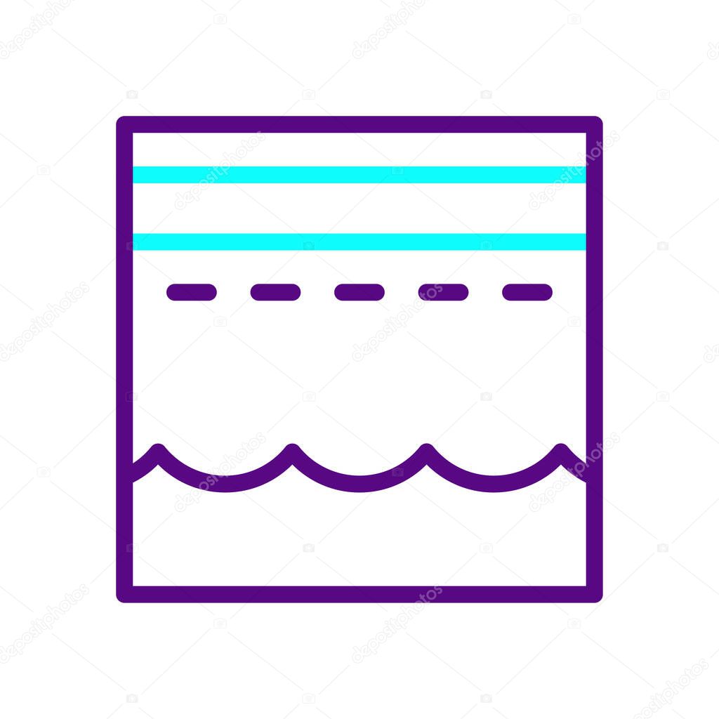 Kaaba icon duocolor purple blue colour ramadan illustration vector element and symbol perfect.