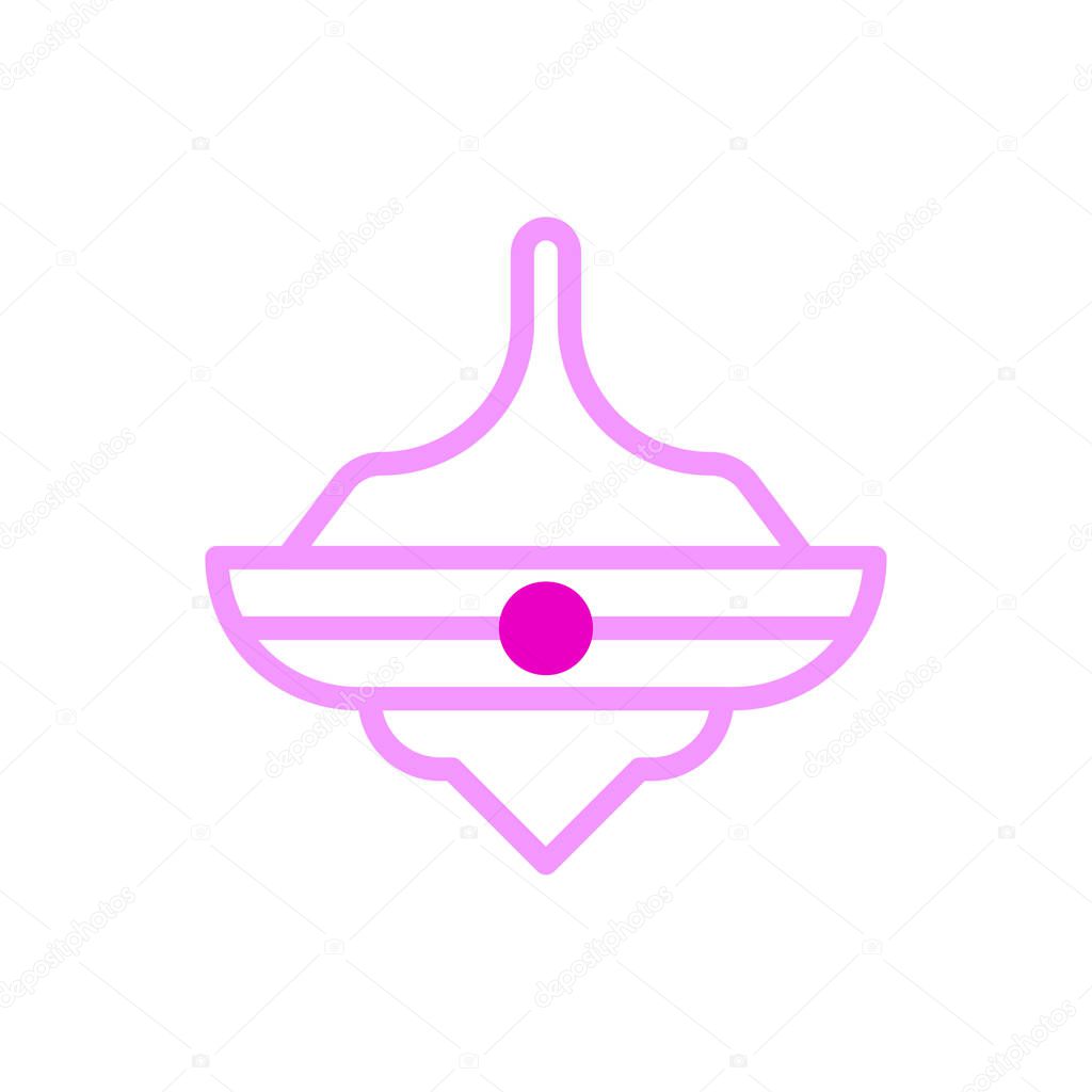 Spinning icon duotune pink colour chinese new year vector element and symbol perfect.