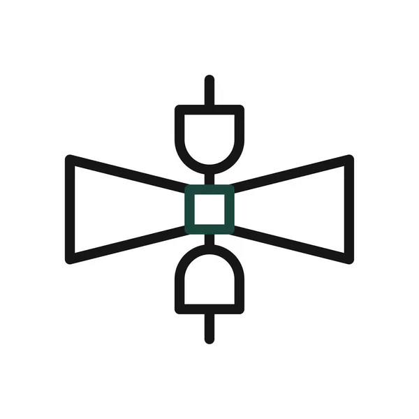 Астрономічна Ікона Дуоколор Зелений Чорний Колір Всесвіт Векторний Елемент Символ — стоковий вектор