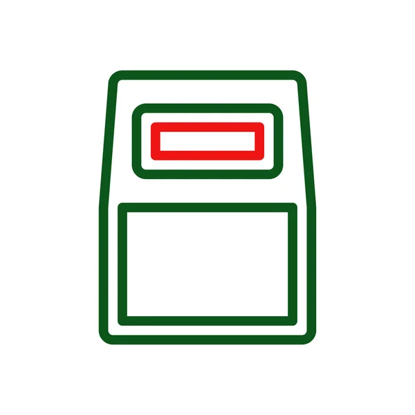 Σώμα Armor Εικονίδιο Duocolor Πράσινο Κόκκινο Χρώμα Στρατιωτικό Διάνυσμα Στρατιωτικό — Διανυσματικό Αρχείο