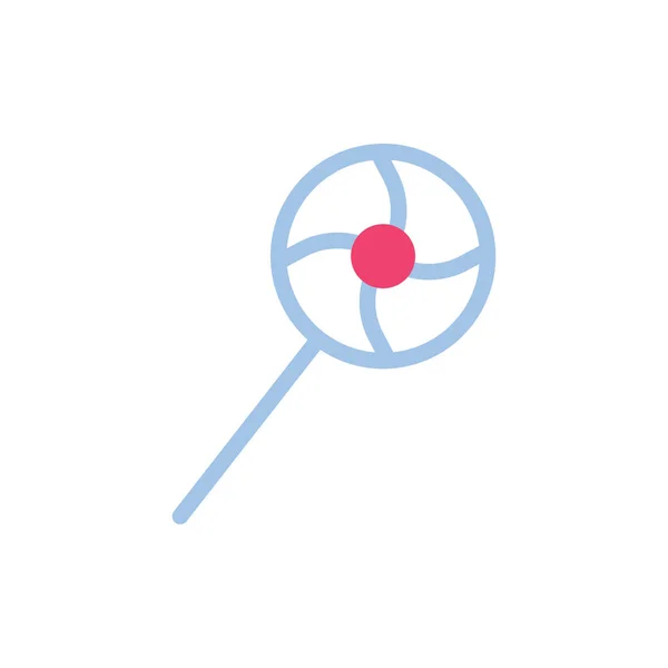 糖果爱情图标双关语蓝色粉红风格情人节插图矢量元素和符号完美 — 图库矢量图片