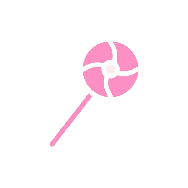 Bonbons Icône Amour Solide Rose Blanc Style Valentine Illustration Vectorielle — Image vectorielle