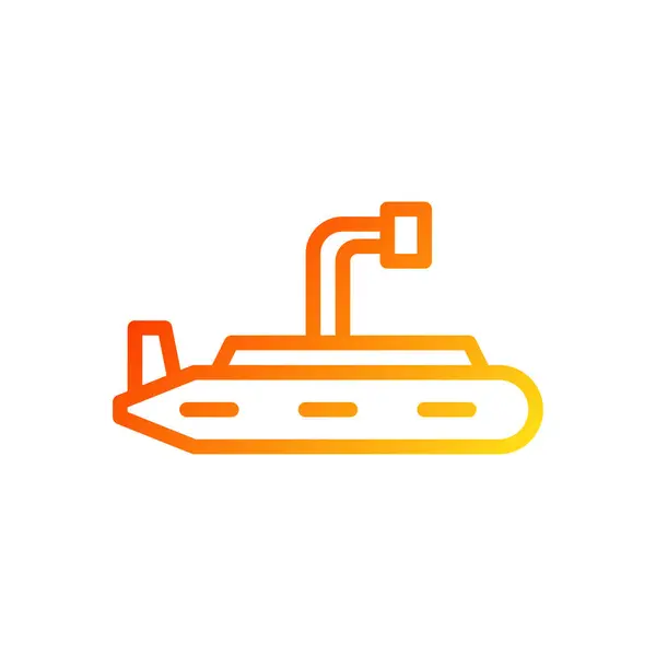 Boot Symbol Farbverlauf Rot Gelb Militärische Vektor Armee Element Und — Stockvektor