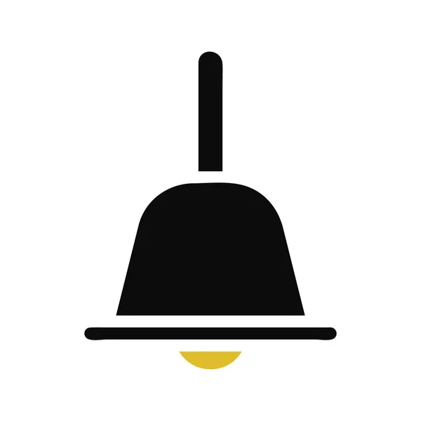 Bell Ikona Stałe Szary Pomarańczowy Kolor Wielkanoc Ilustracja Wektor Element — Wektor stockowy