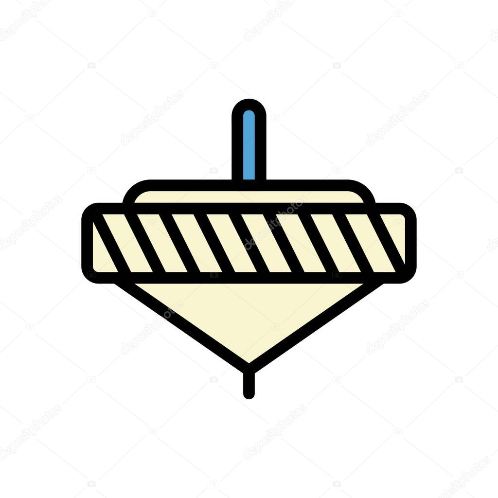 Spinning icon colored outline blue cream colour chinese new year vector element and symbol perfect.