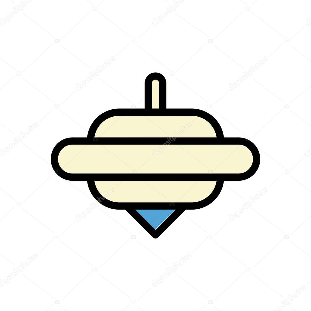 Spinning icon colored outline blue cream colour chinese new year vector element and symbol perfect.