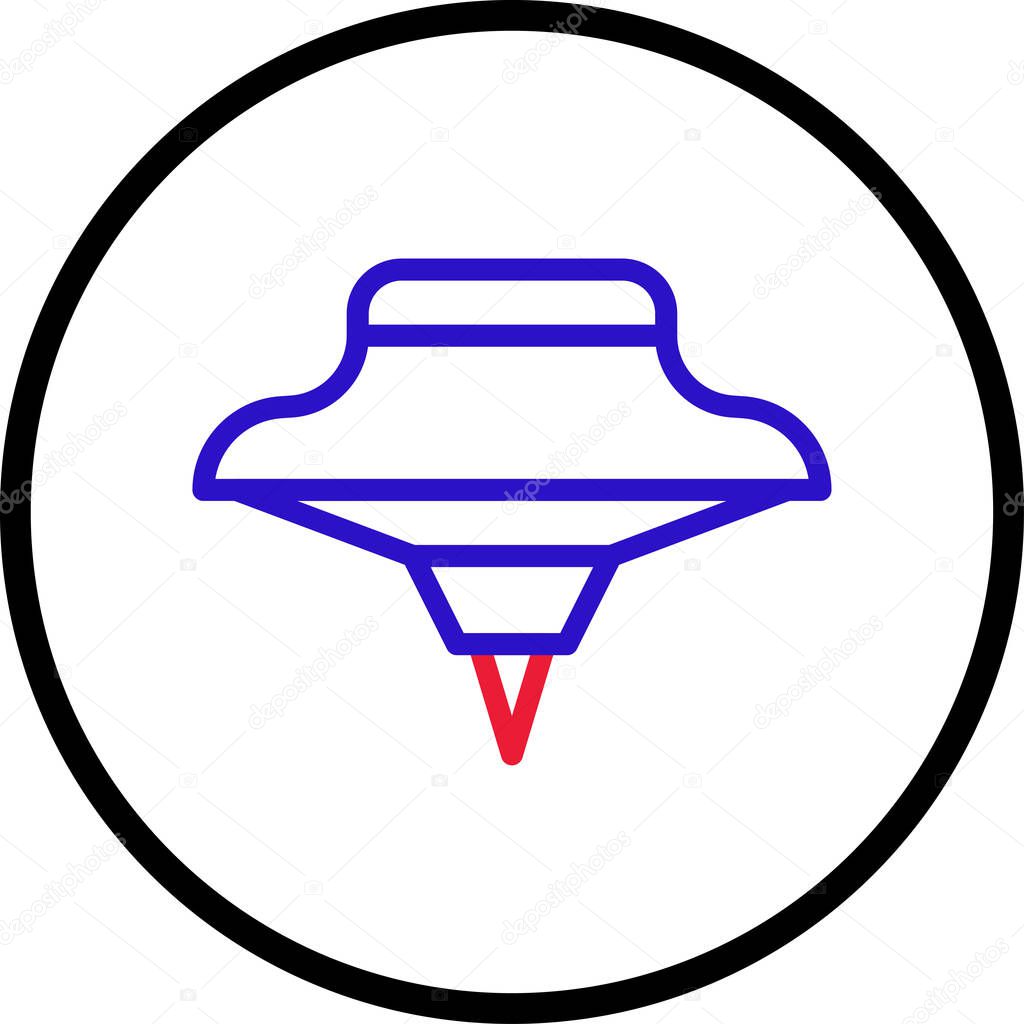 Spinning icon line rounded red blue colour chinese new year vector element and symbol perfect.