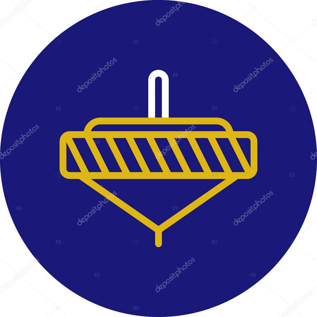 Spinning icon rounded white yellow colour chinese new year vector element and symbol perfect.