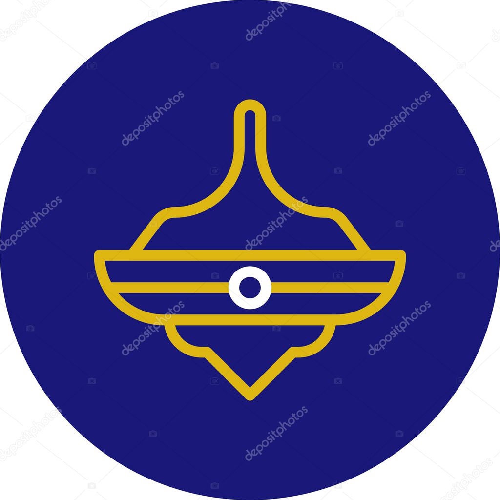 Spinning icon rounded white yellow colour chinese new year vector element and symbol perfect.