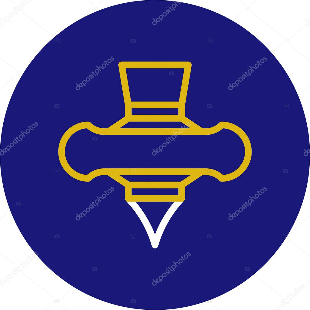 Spinning icon rounded white yellow colour chinese new year vector element and symbol perfect.