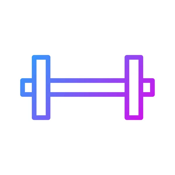 Dumbbell Icoon Gradiënt Paarse Sport Illustratie Vector Element Symbool Perfect — Stockvector