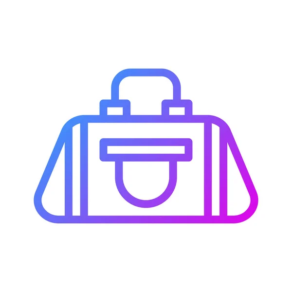 Backpack Icon Gradient Purple Sport Illustration Vector Element Symbol Perfect — Stock Vector