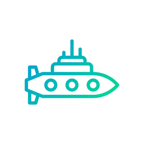 Boot Symbol Gradient Grün Blau Farbe Militär Vektor Armee Element — Stockvektor