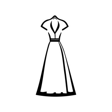Simge Elle Giyin Siyah Renkli Anneler Günü logo vektör elementi ve sembolü