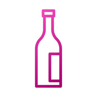 Cam şarap elementi gradyan pembe paskalya resimleme sembolü