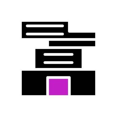 ev simgesi katı mor illüstrasyon